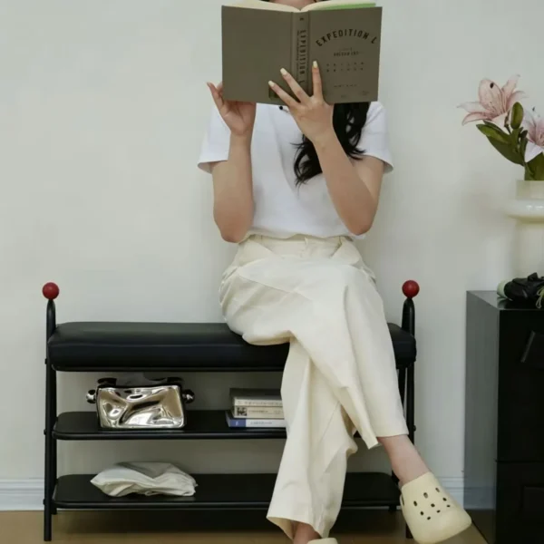 sitting on Entryway Bench