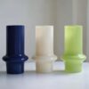 French Cream Glass Flower Vase