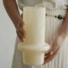 hold the cream white vase